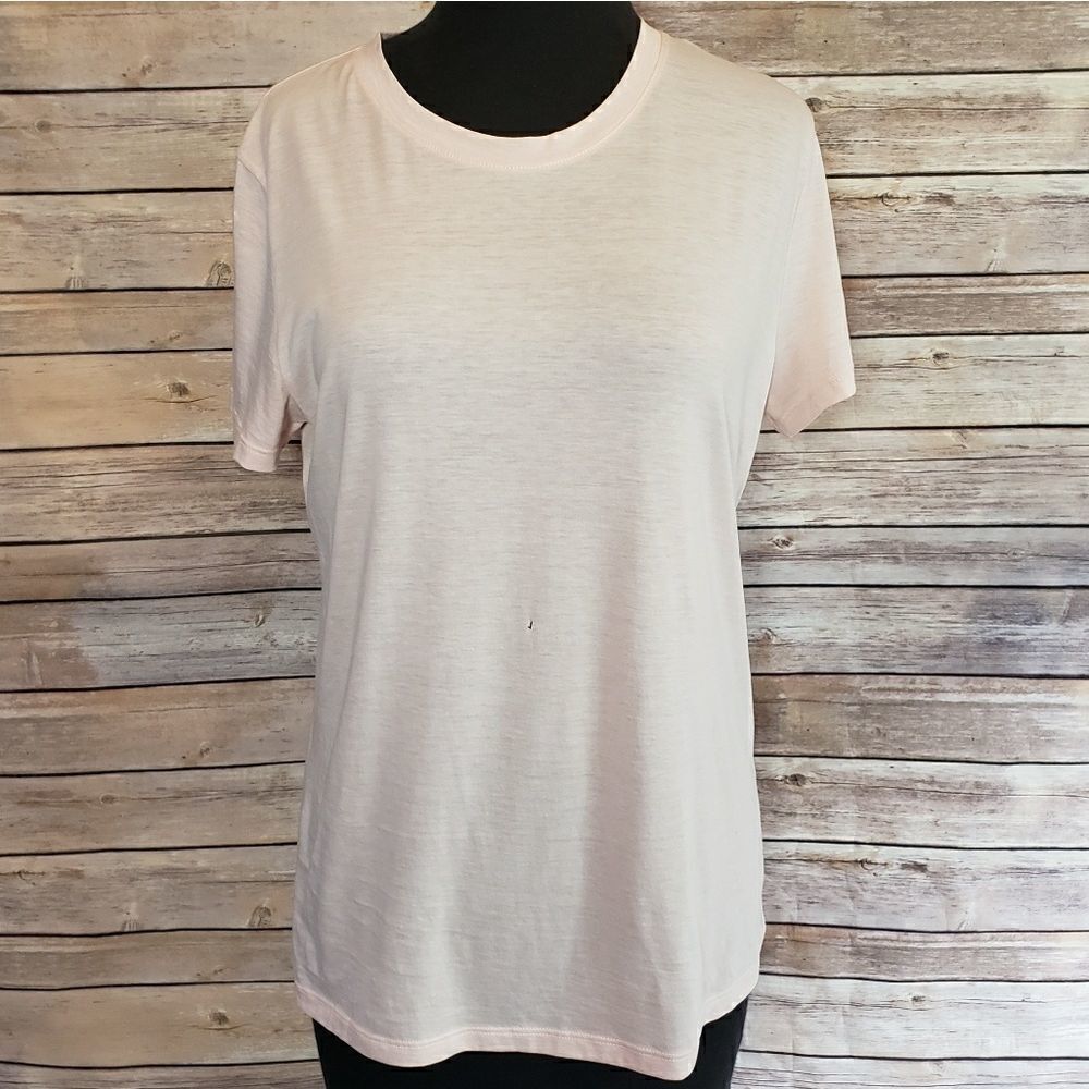Vince pink tshirt rounded neckline
